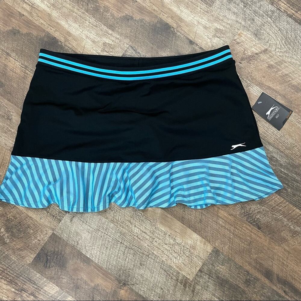 NWT Slazenger City Lights Knit Printed Ruffle Skort-Golf